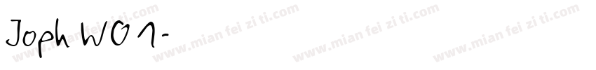 Joph W01字体转换
